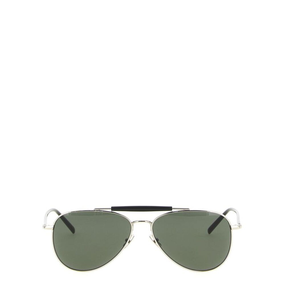 Saint Laurent Silver Acetate Men's Sunglasses